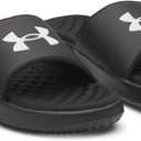 Under Armour Ignite Pro 8 Fixed Band Slides, 10 (Black)