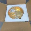 Mini Crystal Pendant Light, Gold Hanging Light Fixture for Kitchen Island, Hallway, Entryway, Dining Room or Bedroom, Adjustable Height 16-39.4", E26 Base, 1-Light, Hardwired, Bulb Not Included
