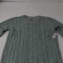 Amazon Essentials womens Soft Fisherman Cable Long-Sleeve Crewneck Sweater (Medium, Sage Green Heather)