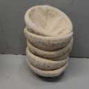 Mini Bread Dough Proofing Basket & Liner (Set of 5, 5 inch), Sourdough Bread Bakery Bowls for Professional & Home Bakers