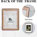 16x20 Picture Frame with Reel Glass, Solid Walnut (Brown) | Tempered Glass, Mortise & Tenon, Matted to 11x14 Art, Horizontal or Vertical Display, Wall Kit, 1620