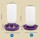 2-in-1 Chick Starter Set, 0.3Gal Chick Feeder and Waterer Kit for Baby Chicken Duck Brooder Duck Feeder Quail Feeder Chicken Feeder and Waterer Set