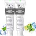 7.5% Hydroxyapatite Toothpaste for Advanced Enamel Protection,Appropriate for Sensitive Teeth,Gentle and Effective Formula, Fresh Mint, 2 Pcs