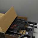 PLKOW Golf Storage Ball Rack Garage Organizer, 2 Golf Bag Organizer and Other Sports Equipment Organizer for Garage, Extra Large Size Sports Storage Rack for Garage (Black, 66.3"Lx15.7"Wx66.1"H)