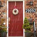 Metal Address Plaque, Address Number, Waterproof, Horizontal & Vertical Mounted Address Sign for House Home Office Street Yard Mailbox (style)