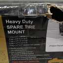 Stake Pocket Spare Tire Carrier,Trailer Spare Tire Mount,Fits Most 4 & 5 & 6 & 8 Lugs Wheels on 4",4.25", 4.5'', 4.75'', 5", 5.32",5.5",6.5" or 6.7" Bolt Patterns,Heavy Duty Powder Coat