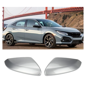 1 Pair Glossy Grey Side Mirror Cover Cap Housing Compatible with Honda Civic 2016-2019 2020 2021 Honda Insight 2019-2021, Direct Replacement