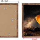 16x20 inch Rustic Poster Frame | Polished Plexiglass. Hanging Hardware Included, 2 Pack