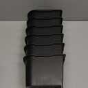 6 Pack Bed Risers 4 inch Heavy Duty, Oversized Furniture Risers, Black Bed Lifts Risers for Table, Sofa, Chair, Couch, Desk, Bed Frame Risers Supports Up to 6,500 Lbs