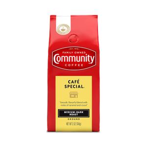 Community Coffee Caf Special Blend, Ground Coffee, Medium Dark Roast, 12 Ounce Bag (Pack of 1)