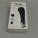 PRITECH Facial Cleansing Brush, Rechargeable Silicone Face Scrubber with Heat Massage End, Vibrating Exfoliator Scrubber for Deep Cleaning, Waterproof Face Brush for Women and Men (Black)