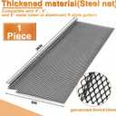 Blulu 1 Pcs Lock in Gutter Guard 6 Inch x 75 ft Stainless Steel Micro Mesh Leaf Gutter Screens Protection Covers Fit 4", 5" and 6" K Style