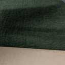 Joveco Small Foot Rest Stool Ottoman, 3D Velvet Square Upholstered Footstool for Chair, Under Desk, Office, Living Room, Deep Green