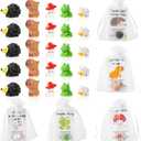 100 Sets Graduation Gifts Bulk, Appreciation Gifts for Graduation Volunteer Teacher Student, Funny Resin Animal with Pun Note Cards Inspirational Gift Sets for Team Employee Staff Coworker