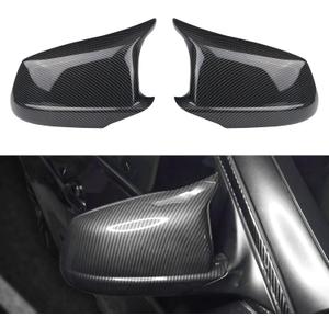 JDMON Compatible with Door Rearview Mirror Cover Cap BMW 5 Series F10 F11 F18 528i 530i 535i 550i 2011 2012 2013 Side Mirror Cover Cap Trim 2PCS (Carbon Fiber)