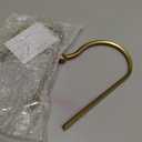 Mayrhyme Mini Ball Curtain Holdbacks 2 Pack,Solid Zinc Alloy Wall Mounted Curtain Tiebacks & Hooks, Unique Shape Curtain Holders， Modern Curtain Pull Backs for Drapes, Curtains,Warm Gold