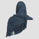 Zwirelz Wrap Dune Wasteland Hooded Shawl With Viking Brooch Cowl Scarf Rogue Medieval Viking Cloak Renaissance Costume Cape (78.7 x 27.5 inches, Navy)