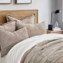 EverGrace Velvet Quilt Set King Size, Luxurious Soft Quilted Bedding Sets, Lightweight Velvet Comforter for All Season, Striped Channel Bedspread Coverlet with 2 Shams, Urban Taupe