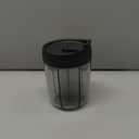 PULIV Large Pill Bottle Organizer, Supplement Organizer for Holding 6 Various Vitamins, Pill Box Case with Anti-Mixing & Wide Opening Design, Easy to Retrieve Meds, Includes 20 Pcs Stick-on Labels (Black)