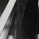 Wall-Mounted Bathroom Cabinet with Adjustable Shelves & Towel Bar  Water-Resistant MDF Storage with Louvered Doors & Open Shelf for Toiletries, Linens, and Towels (Black)