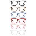 CCVOO 12 Pack Blue Light Blocking Reading Glasses, Anti Headache/Glare/Eye Strain Readers Computer Eyeglasses Women/Men (12 Pack Mix, +3.00)