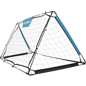 RUNBOW Soccer Goal for Backyard, 6x4ft 2 in 1 Soccer Rebounder Lacrosse Softball Baseball Football TrainingEasy Setup Soccer Training Equipment (Blue)