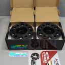 KSP 6X5.5 Wheel Spacers for Silverado Sierra,1.5"(38mm) Real Forged Spacers with 78.1mm Hub Bore M14x1.5 Studs fit for Tahoe Avalanche Express Suburban Sierra Yukon (black)