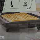 DASH No-Drip Waffle Maker - Four Waffle Molds, Nonstick Waffle Iron with Quick Heat-Up, Nonstick Surface - Perfect Waffle Maker for Kids and Families, Just Add Batter (Silver)