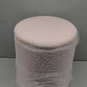 Boucle Round Ottoman with Storage Set of 2,Small Foot Stool Ottoman for Living Room, Small Coffee Table,Vanity Stool with Storage for Bedroom, Pink