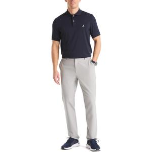 Nautica Flat Front Performance Pant Neutral Grey, 32W x 30L