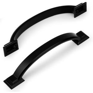 Probrico 30 Pack Cabinet Pulls 4 Inch Hole Center(102mm) Matte Black Cabinet Handles Drawer Pulls for Kitchen Cabinet Cupboard