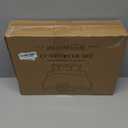 JOLLYVOGUE Black Twin Size Comforter Sets 5 Pieces, Pintuck Bed in a Bag Comforter Set for Bedroom, Bedding Comforter Sets with Comforter, Sheets,Ruffled Shams & Pillowcases (Twin(68"x 88"))