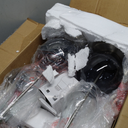 27.5" Gradual Gray Clear Glass Table Lamp Set of 2, 3-Way Dimmable Touch Control Bedside Lamps with USB Ports and AC Outlet, Modern Nightstand Lamps for Bedroom Living Room