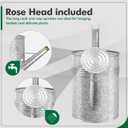 Galvanized Iron Watering Can for Indoor Plants, Oval Watering Cans for House Plant Garden Flower, Long Spout Water Can for Outdoor Watering Plants 9.46L 2.5 Gallon