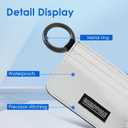 2 x CampPole Credit Card Holder for Women, Card Holder Wallet, Card Case Wallet, Minimalist Wallet, Small Wallets with Keychian, Slim Front Pocket Wallets (Silver)