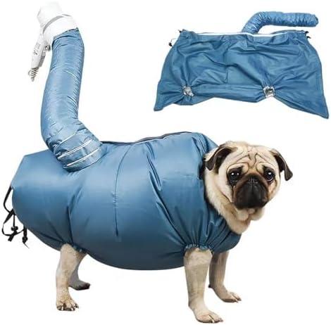 MANON ROSA Dog Drying Bag – Quick Dry Pet Hair Drying Suit for Small, Medium & Large Dogs and Cats, 360° Air Circulation Grooming Accessory for Blow Drying (Medium)