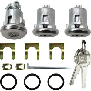 654394765282 Door Lock Cylinder & Keys Door Trunk Key Set Doors/Trunk Lock Key SetReplacement for Camaro