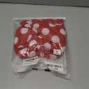 Women Y2k Polka Dot Bow Tie Front Split Hem Peplum Crop Tops Coquette Sweetheart V Neck Long Sleeve Fall Shirts (Red, S)