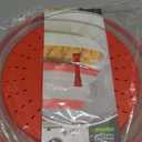 Tovolo Microwave Splatter Cover for Food, Large (Candy Red Apple) - Collapsible & Vented Silicone Splatter Guard Lid - Microwave Plate & Dish Cover with Handle - BPA-Free Kitchen Gadget for Meal Prep (Large (13 inch))