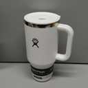 Hydro Flask 32 Oz Travel Tumbler with Handle, Lid and Straw - Insulated Stainless Steel in 32 Oz White