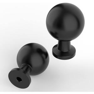 Asidrama 10 Pack Matte Black Kitchen Cabinet Knobs - Dresser & Drawer Knobs - Zinc Cabinet Hardware (Single Hole Knob)