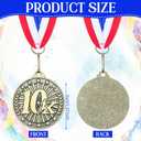 Remuuly 30/100 Pcs 5k Race Medals Bulk 2'' Gold Trophy Award 5k Running Trophy Medal Award First Place with Neck Ribbons Prize Gift for Race Walk Tournaments Match Sports Competition Adult