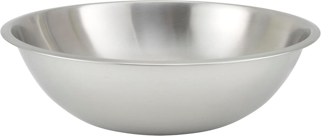 Winco Heavy-Duty Mixing Bowl, 16-Quart, Stainless Steel