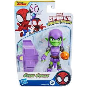 Marvel Spidey & His Amazing Friends Action Figures Superheroes + Villains (Choose Figure) (Green Goblin (4 inch))