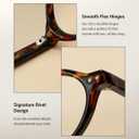 TIJN Olisa Blue Light Blocking Glasses for Women Men,Oval Glasses Frame Bluelight Glasses for Gaming/Computer/Screen (Brown)