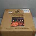 Halloween Decorations Outside Lighted Pumpkin Outdoor Halloween Decor 2 Pumpkins 1.5FT, Light Up Pumpkin with 62 Led Lights, Ground Stakes, for Front Yard Porch Gardens Lawns Party