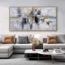 Teal Gold Wall Art Abstract Painting Wall Decor Living Room Modern 24"X 48" Framed Canvas Wall Art Office Decor Black Wall Art Canvas Prints Artwork For Bathroom Kitchen Colorful Wall Decoration