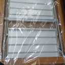 3 Step Lightweight Aluminum Folding Ladder, Portable Step Stool with Wide Anti-Slip Pedals, 330 lbs Capacity for Home,Cleaning TasksWhite&Woodgrain