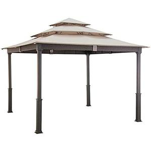 Garden Winds Replacement Canopy Top Cover for The Triple 10x10 Wicker Gazebo - 350