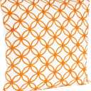 SARO LIFESTYLE 1190.PR17S Square Embroidered Design Down Filled Throw Pillow, Persimmon, 17